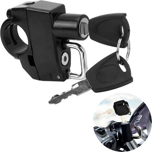Motorcycle helmet lock with - motorcycle, 2